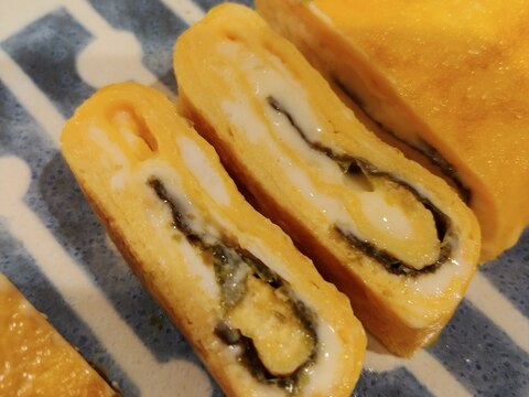 チーズと海苔の玉子焼き